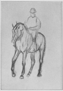 Étude de cavalier
