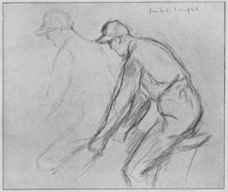Deux jockeys.