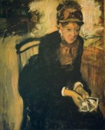 Portrait of Mary Cassatt by Degas