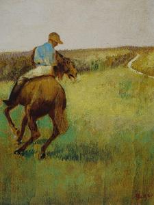 Jockey en bleu