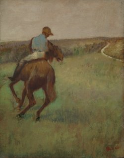 Jockey en bleu