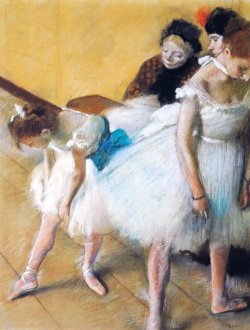 L'examen de danse. 1880, pastel sur papier Pastel L'examen de danse