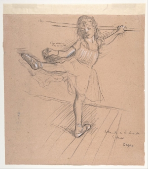 Photo de Jeune danseuse à l'exercice 