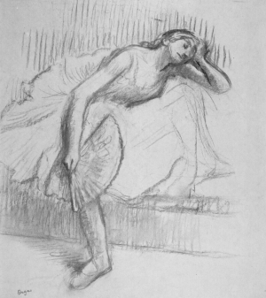 Photo de Danseuse à l'éventail au repos